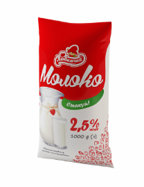 Молоко коров'яче ЛЮБИМЧИК, пастеризоване, 2,5%, 1000г